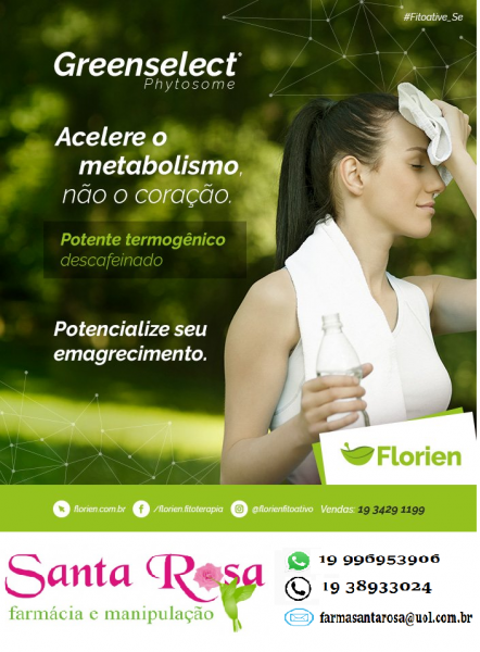 Inovação no tratamento da obesidade. GREENSELECT 120MG C/ 60CAPS